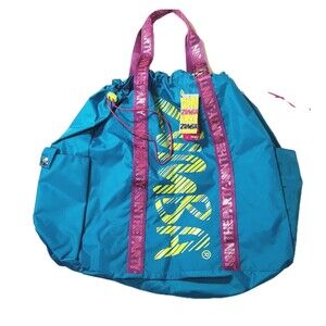 Zumba Fitness Gym Bag NWT Large Tote W/ Side Pockets Lightweight Durable Duffle